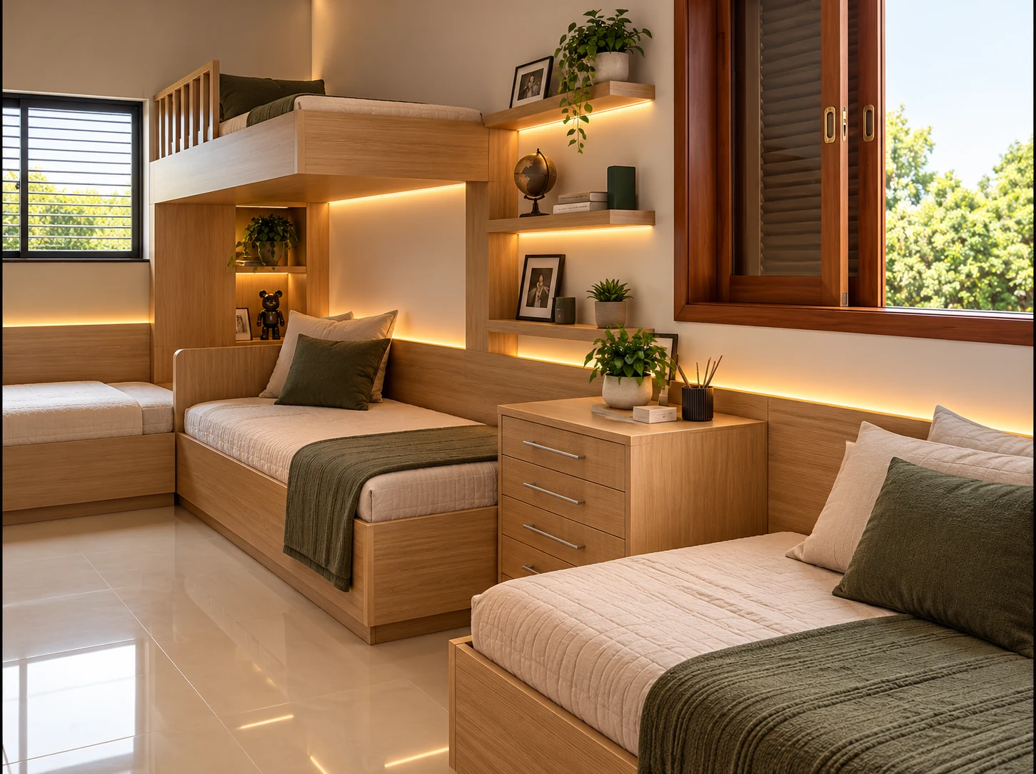 Quarto infantil planejado pela Marcenaria Peniel